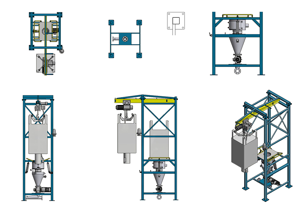 Bulk Bag Unloading Station With Standard | Pneumatic Conveying System ...
